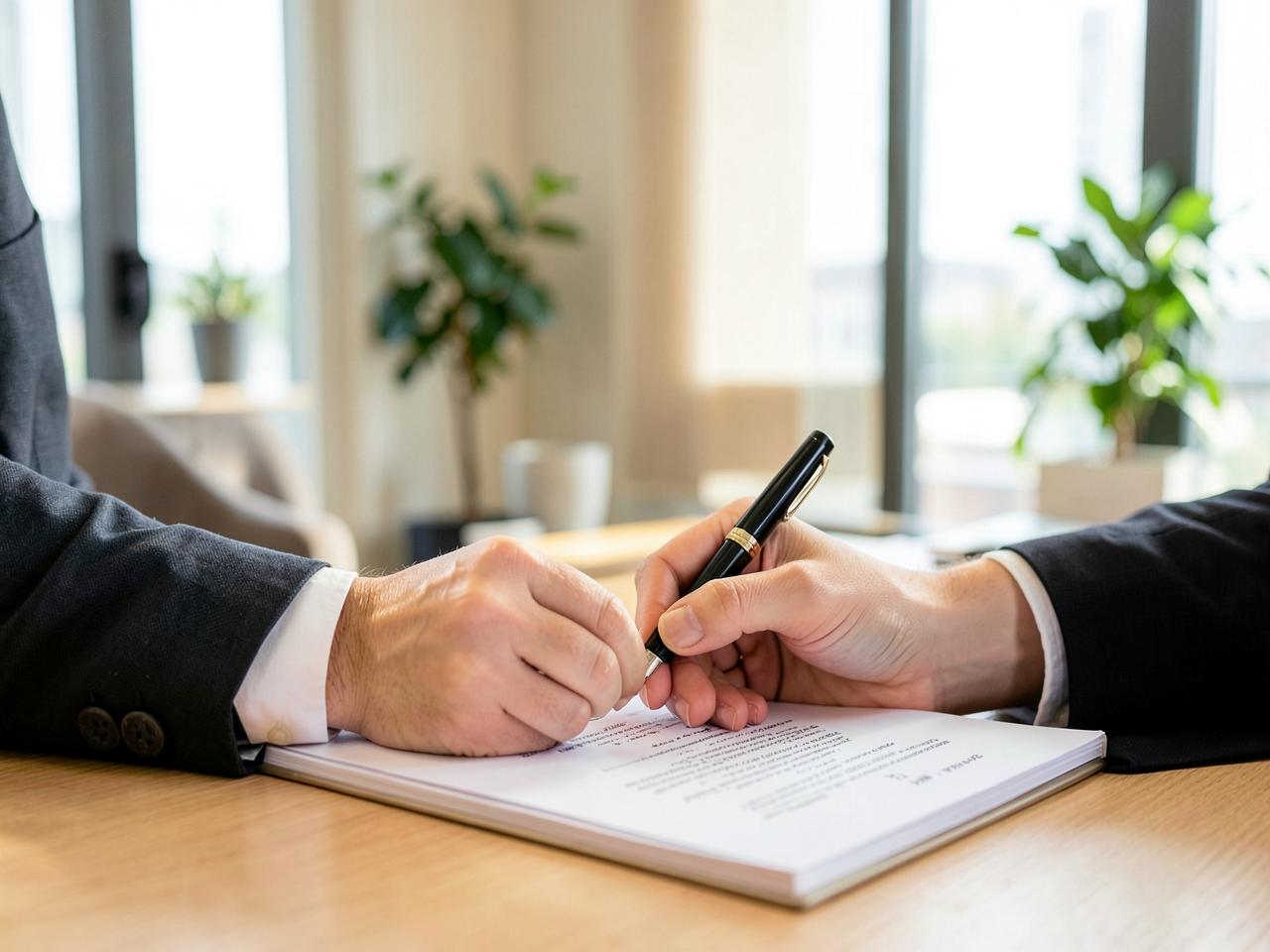 Partner unterzeichnen die finalen Investmentverträge