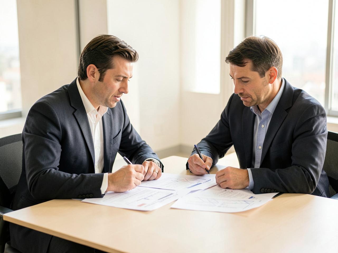 Management und Investoren analysieren Kennzahlen und Wachstumspläne