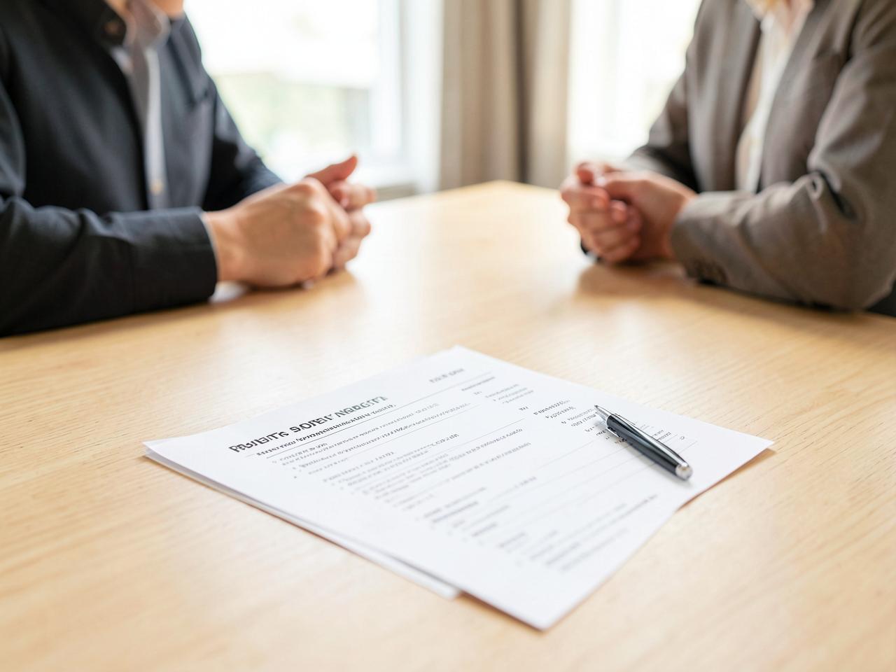 Geschäftspartner verhandeln die Eckpunkte eines Term Sheets